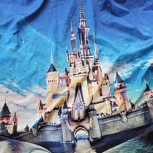 Walt Disney World castle shower curtain